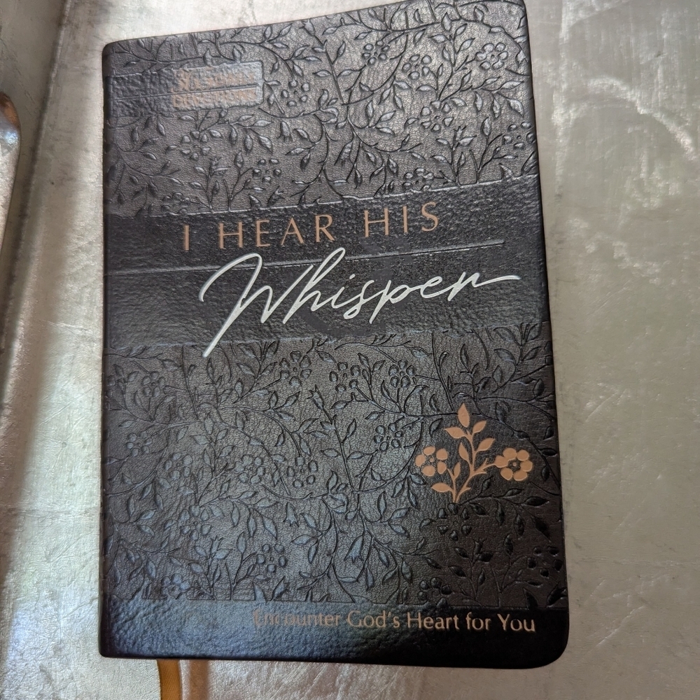 🖤 Devotional Christian Brian Simmons Gold Embossed " I Hear His Whisper"